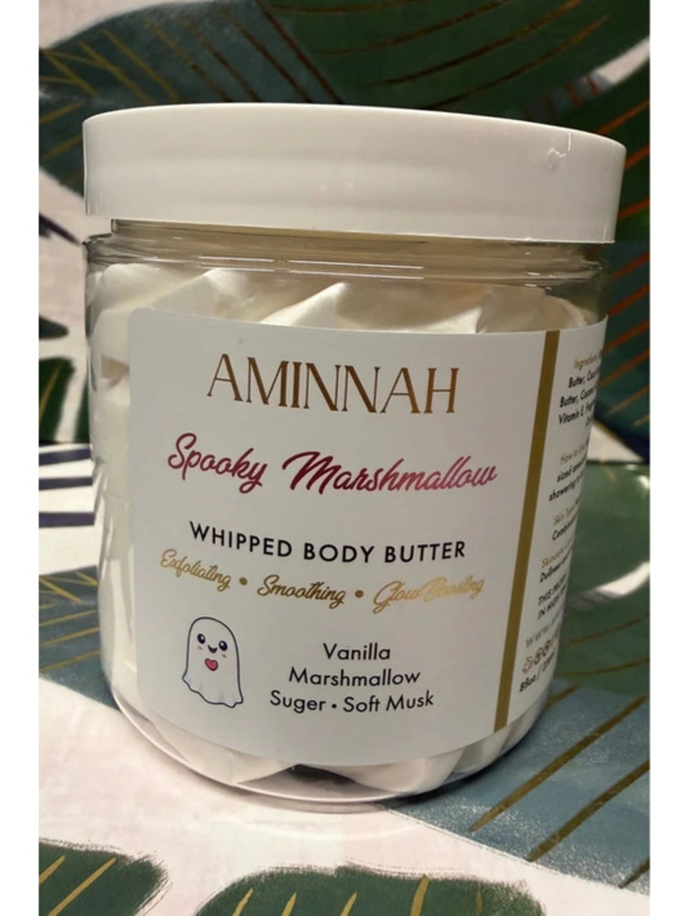 Aminnah Spooky Marshmallow Whipped Body Butter 8 oz Halloween NEW